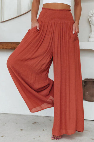 Voletter Wide-Leg Loose Elastic Pocket Lounge Pants