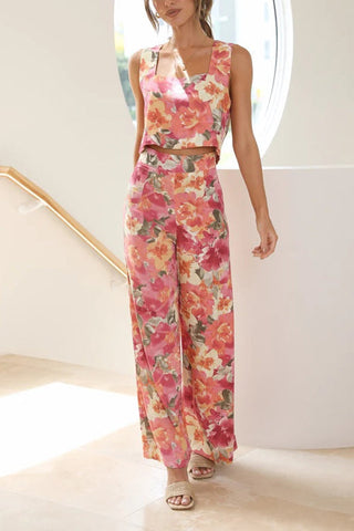 Voletter Floral Pants - Romantic Print