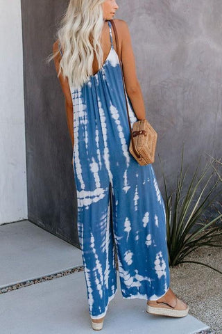 Voletter First Class Tie Dye Casual Jumpsuits