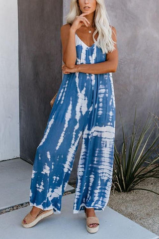 Voletter First Class Tie Dye Casual Jumpsuits