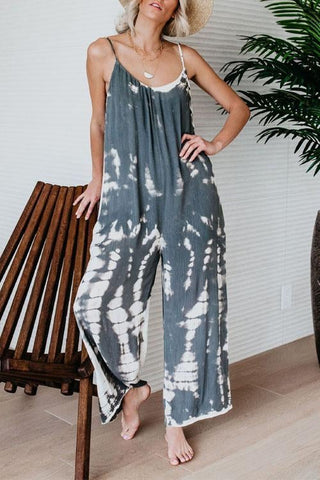 Voletter First Class Tie Dye Casual Jumpsuits