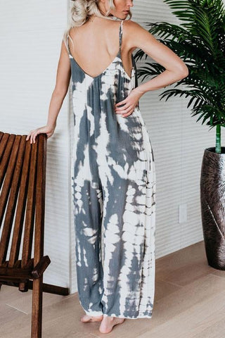 Voletter First Class Tie Dye Casual Jumpsuits