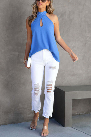 Voletter Fashion Casual Sleeveless Halter Top