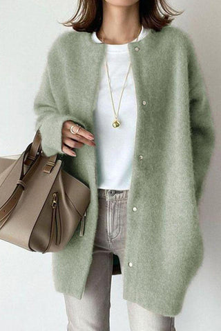 Voletter Fashion Casual Long Sleeve Loose Wool Coat
