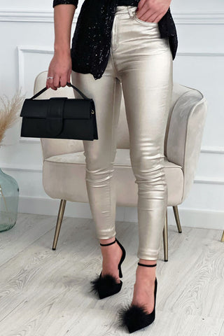 Voletter Fashion Casual Skinny Pocket Trousers
