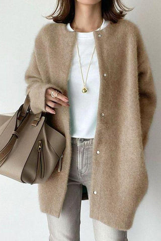 Voletter Fashion Casual Long Sleeve Loose Wool Coat
