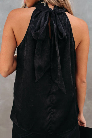 Voletter Fashion Sequin Turtleneck Sleeveless Top
