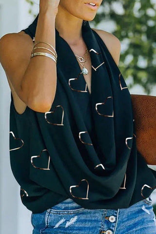 Voletter Fashion Chic Loose Off Shoulder Sleeveless Top