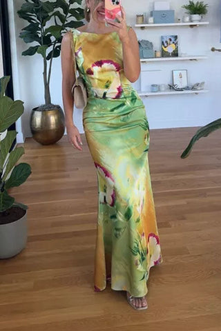 Voletter  Stylish Printed Chic Dress