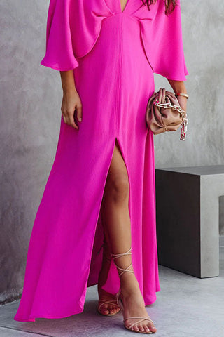 Voletter Voletter  Fashion Long V-Neck Dress