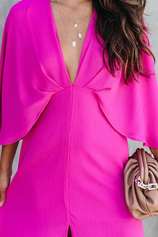 Voletter Voletter  Fashion Long V-Neck Dress