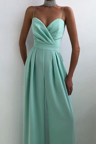 Voletter Chic Sexy Solid Sling Sleeveless Slim Jumpsuit