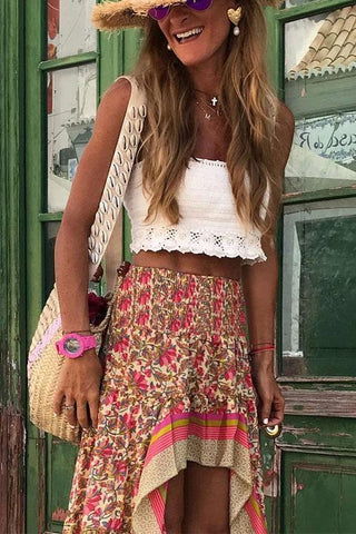 Voletter Vacation Exotic Customs Tuxedo Skirt