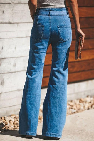 Voletter Vintage Knot Wide Leg Jeans