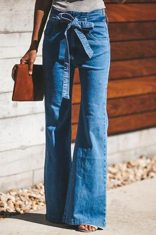Voletter Vintage Knot Wide Leg Jeans