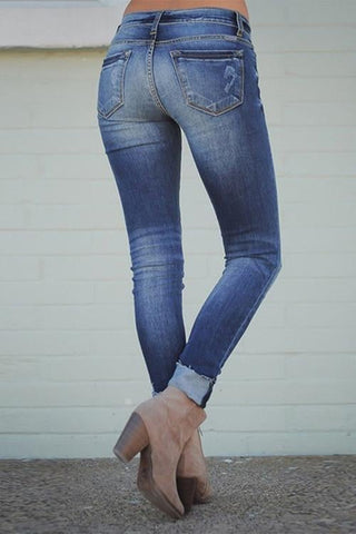 Voletter High Waist Blue Denim Jeans