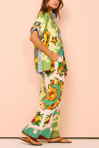 Voletter Casual Fashion Printed Suit